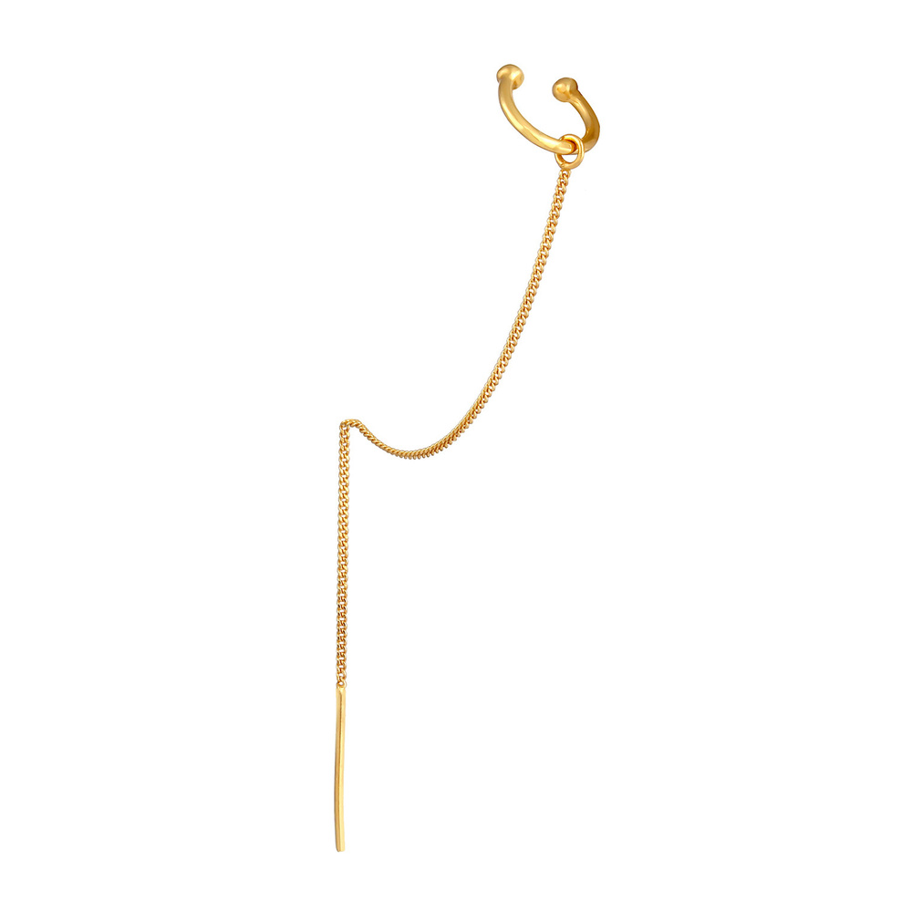 Elli Elli Boucles d'Oreilles Collier à tirette Earcuff d'oreilles pour dames, d'un sty Boucles d'oreilles