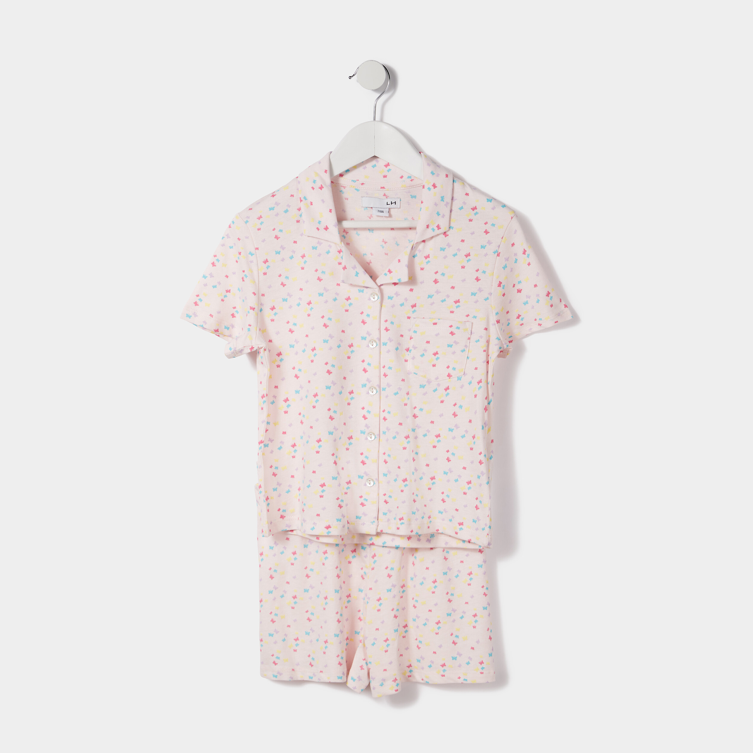 Ensemble pyjama rose clair fille | La Halle