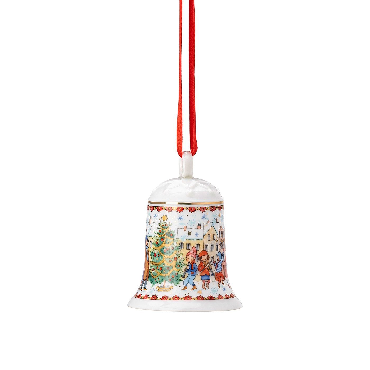 Hutschenreuther Christbaumschmuck Porzellanglocke Weihnachtsglocke 2023 in OVP - 2023 - 1 Stück (1-tlg), Sammelobjekt mit OVP (Originalverpackung)