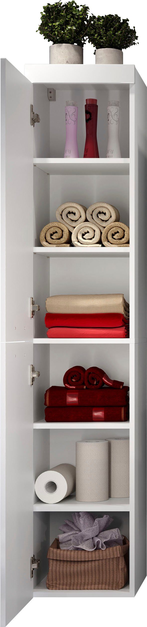 welltime Badezimmer-Set Dormoletto, (4-St), Badmöbel, 4-tlg.