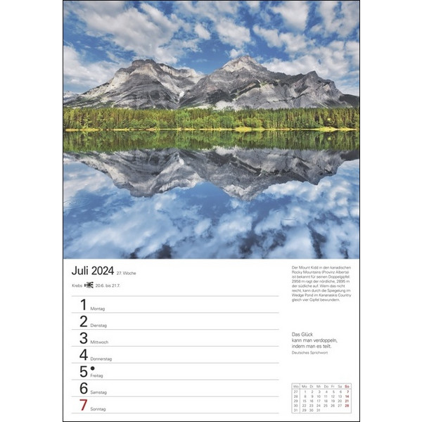 BERGE WOCHENPLANER 2024 - Kalender