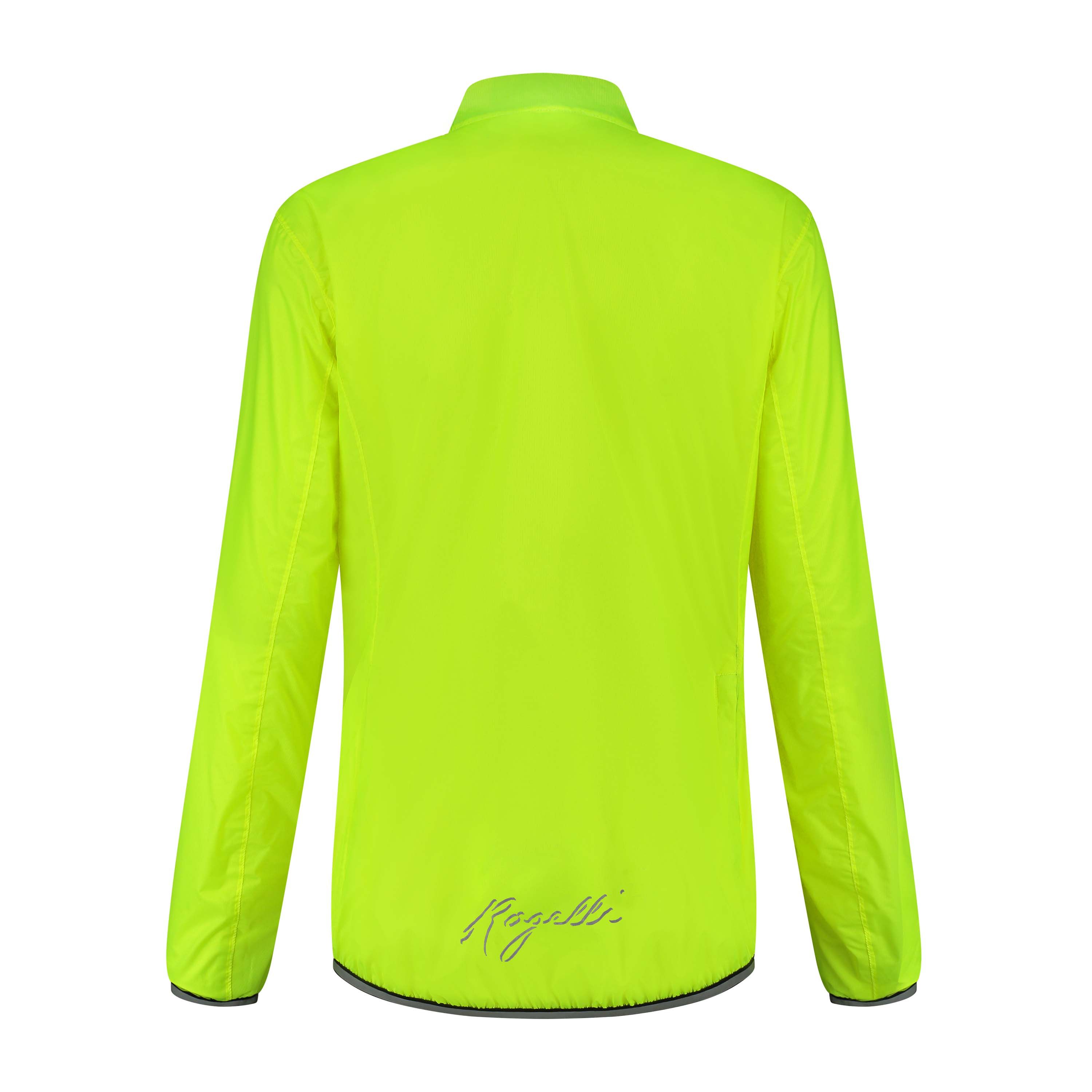 Rogelli Essential Fluor Yellow Damen Fahrrad Regenjacke