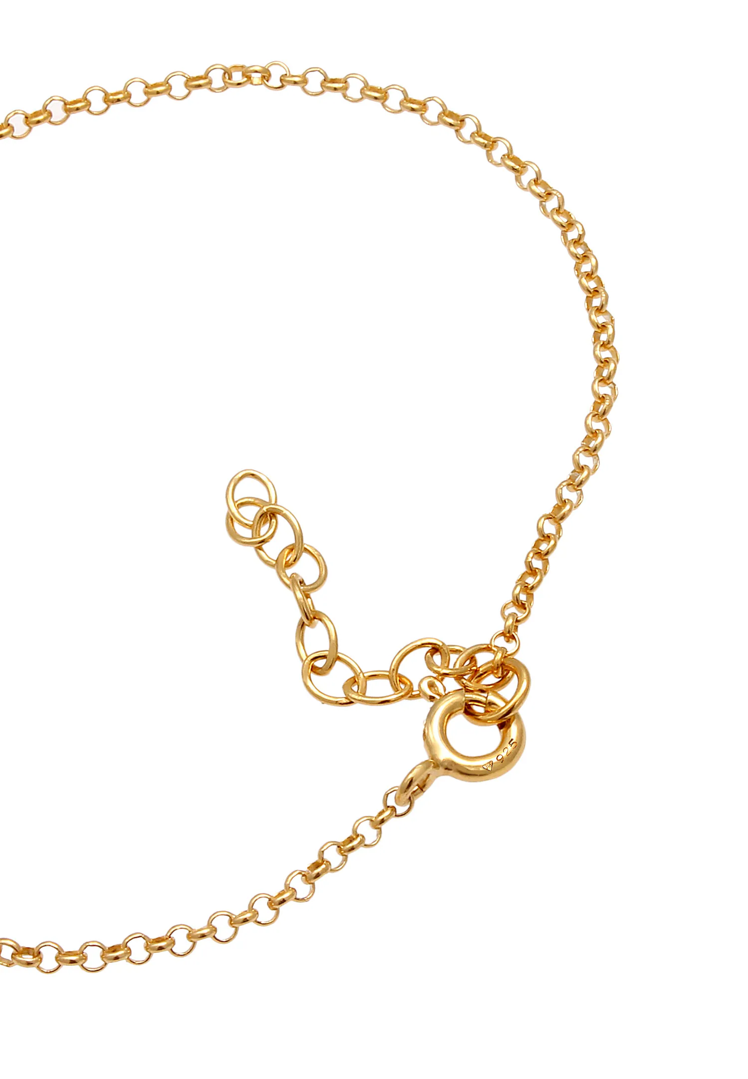 Collares Elli para mujer, eslabones de plata maciza 925/1000.