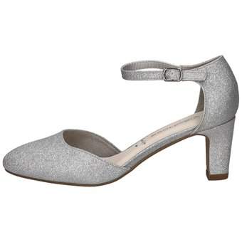 Via della Rosa Spangenpumps in silber