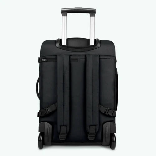 Berlin small black 2-wheel soft suitcase