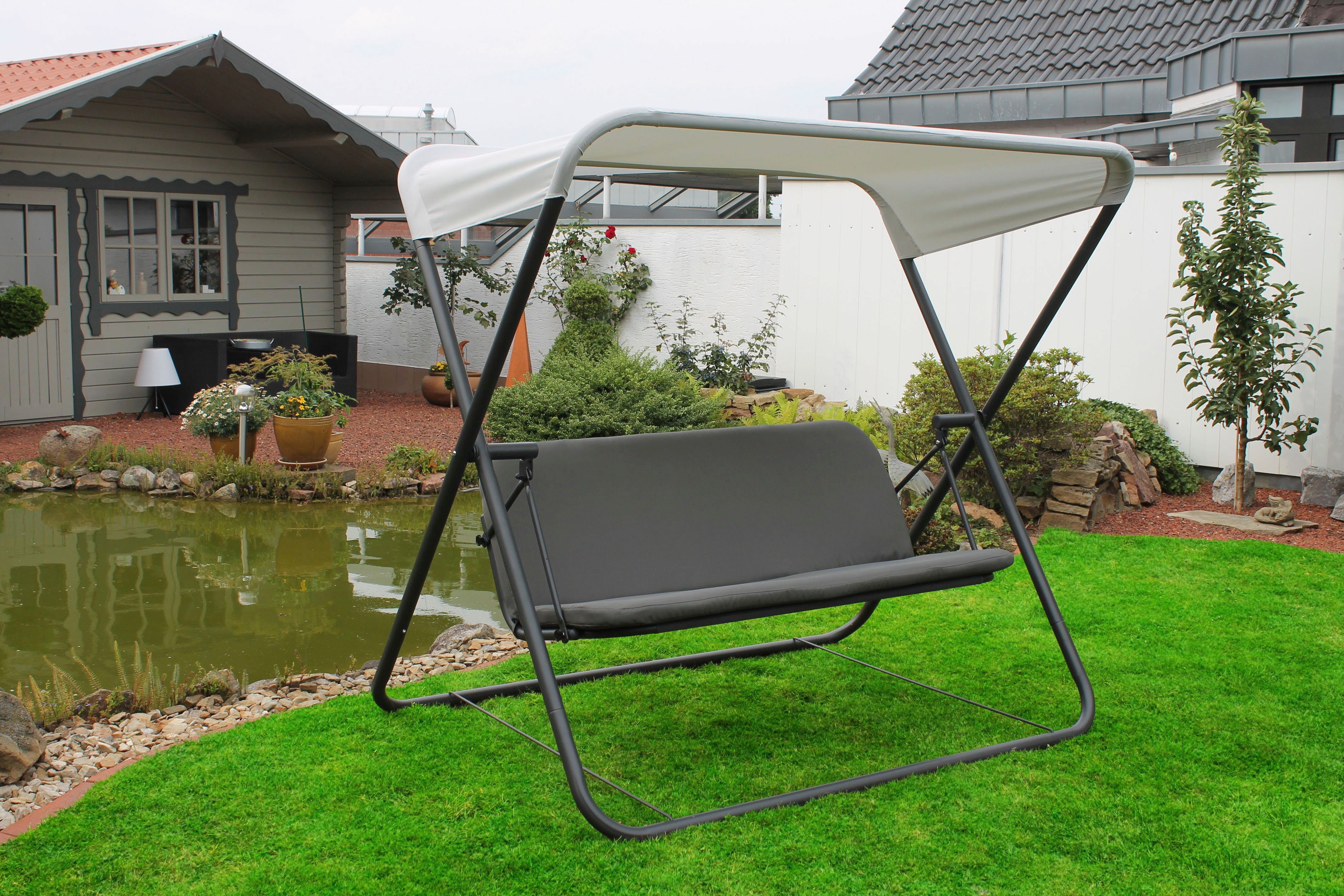 Leco Hollywoodschaukel Wiltrud, 2-Sitzer, klappbar