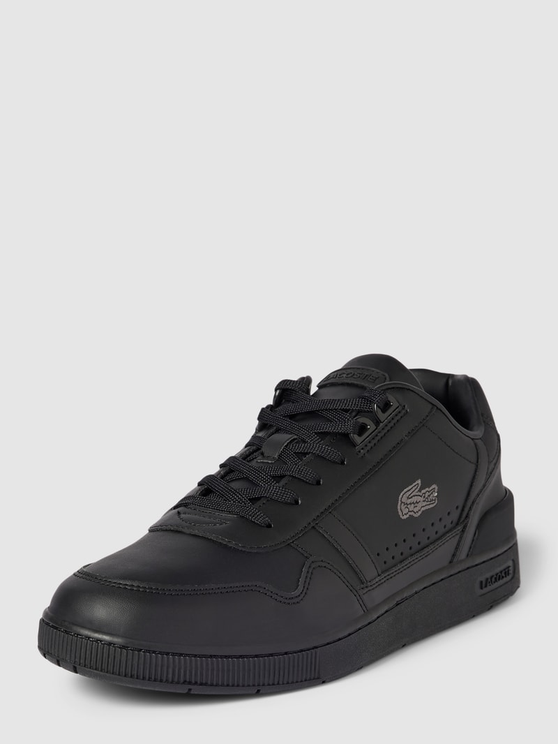 Sneaker in unifarbenem Design mit Label-Stitching in weiß
