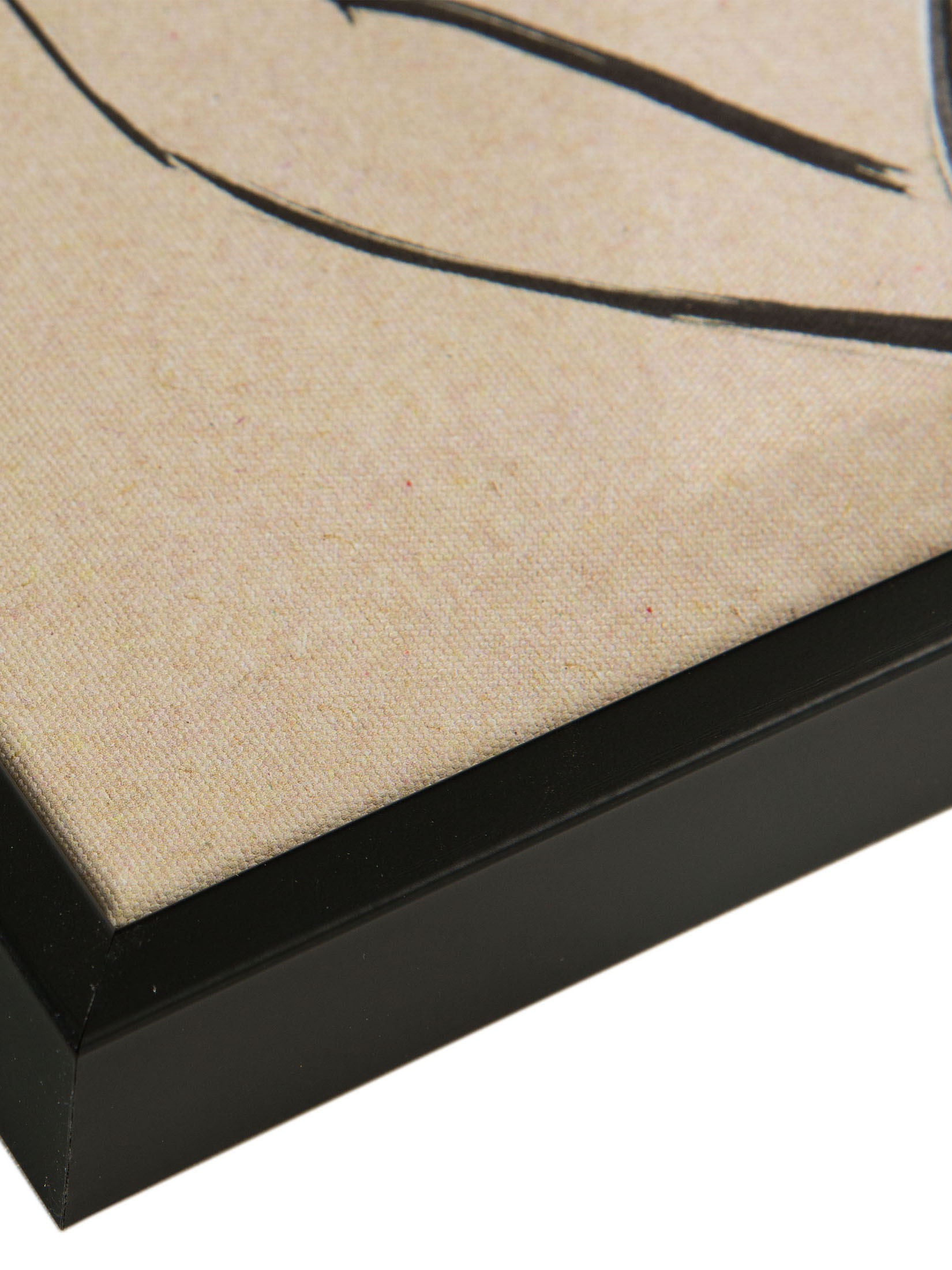 Clue Leinwand-Druck-gerahmt, Beige