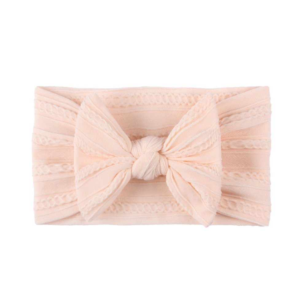 aikidio Haarband Strukturiertes Jacquard-Stirnband Nylon-Schleife Baby-Haarband, 3-tlg.
