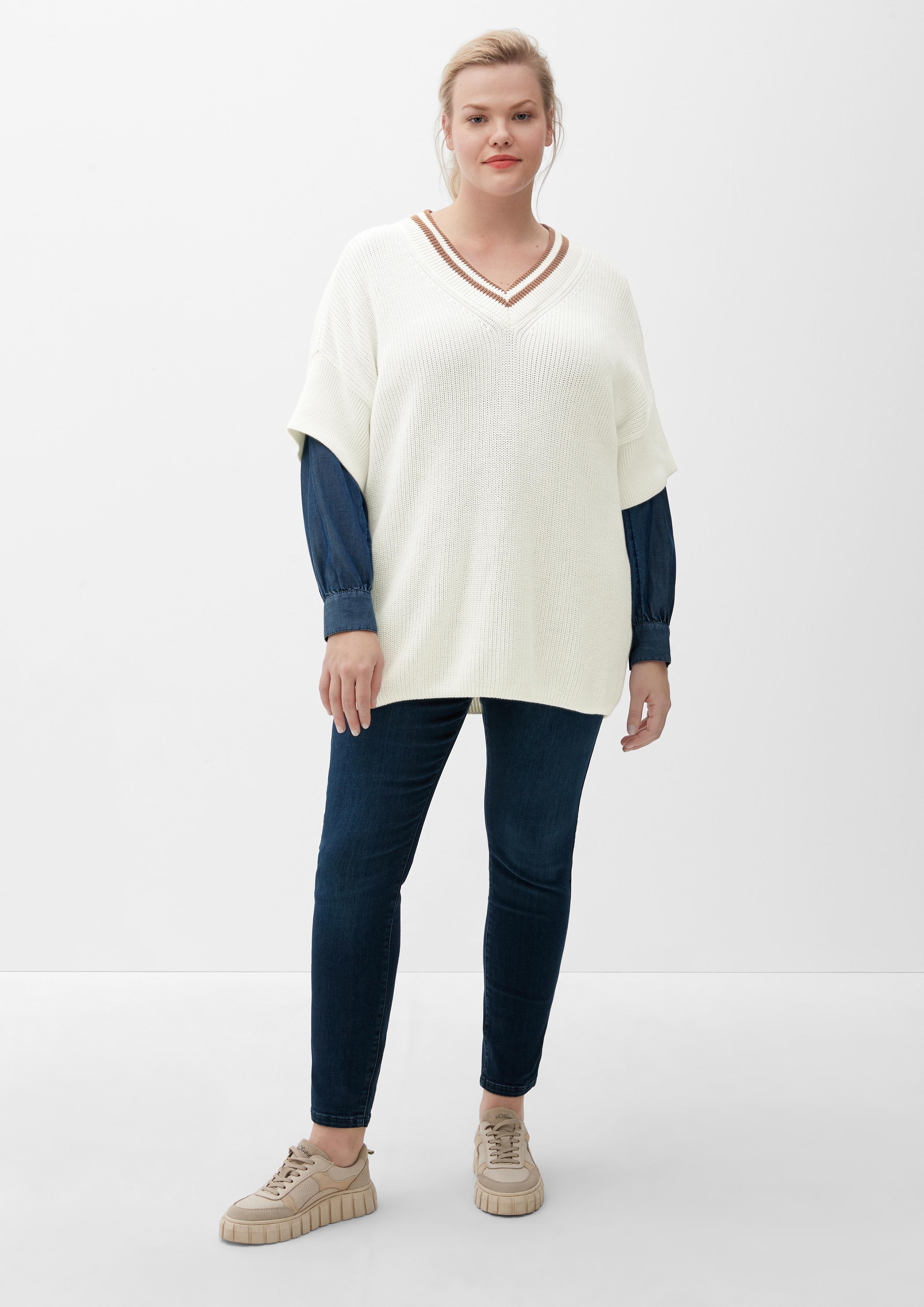 Strickpullover mit kurzem Arm  2121952-0210