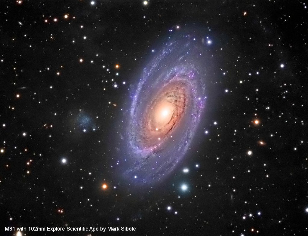 EXPLORE SCIENTIFIC Teleskop ED APO 102mm f/7 FCD-1 Alu 2'' R&P Fokussierer