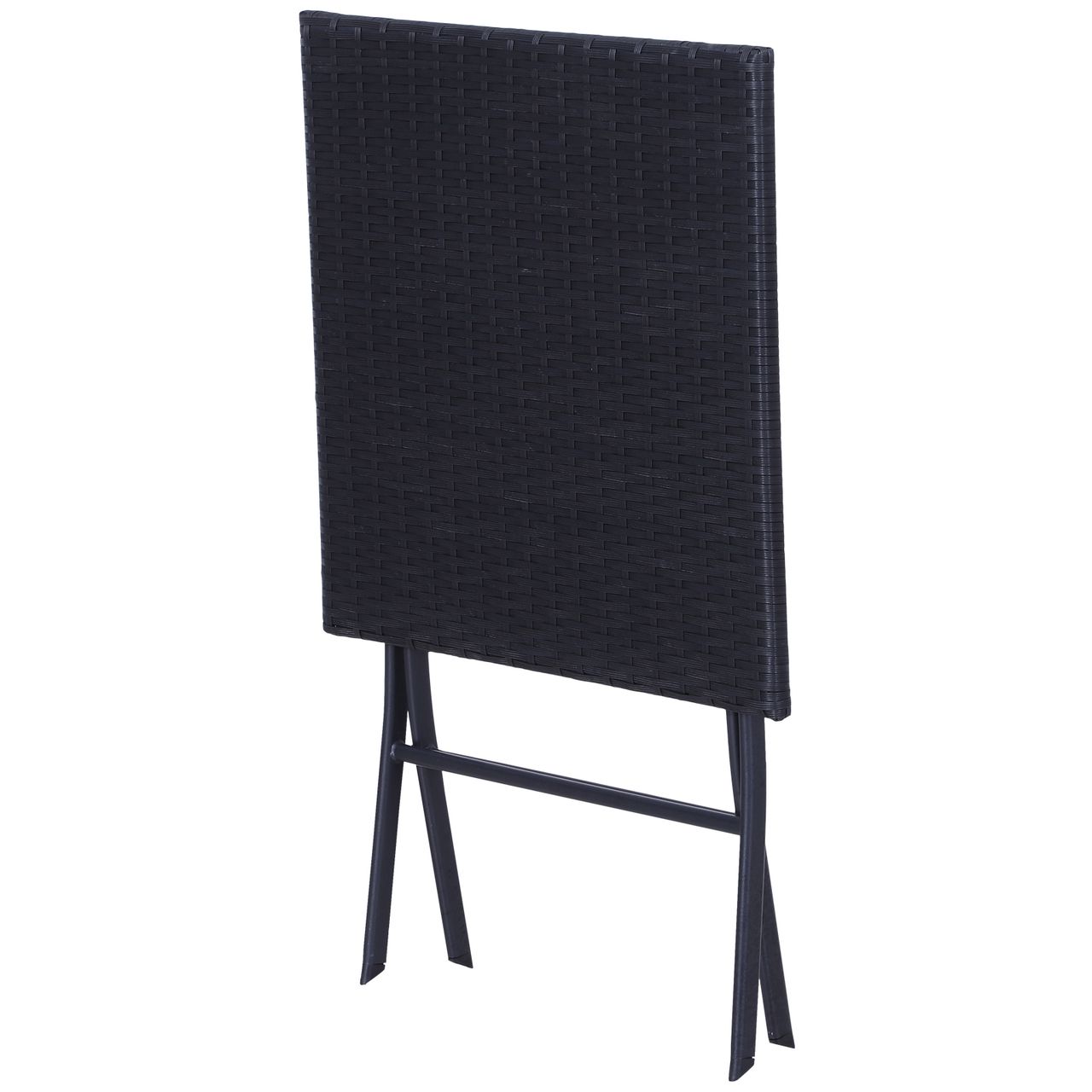 Outsunny Bistroset Polyrattan 3tlg. Sitzgruppe Essgruppe Gartenmöbel Garnitur