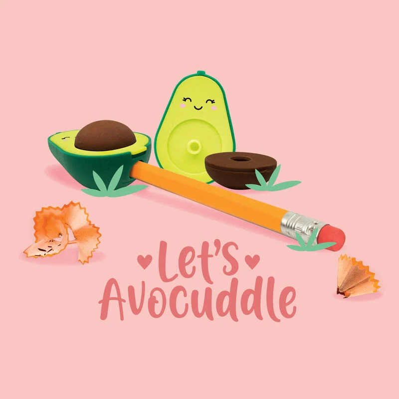 Strúhadlo na ceruzky s gumou - Let's Avocuddle