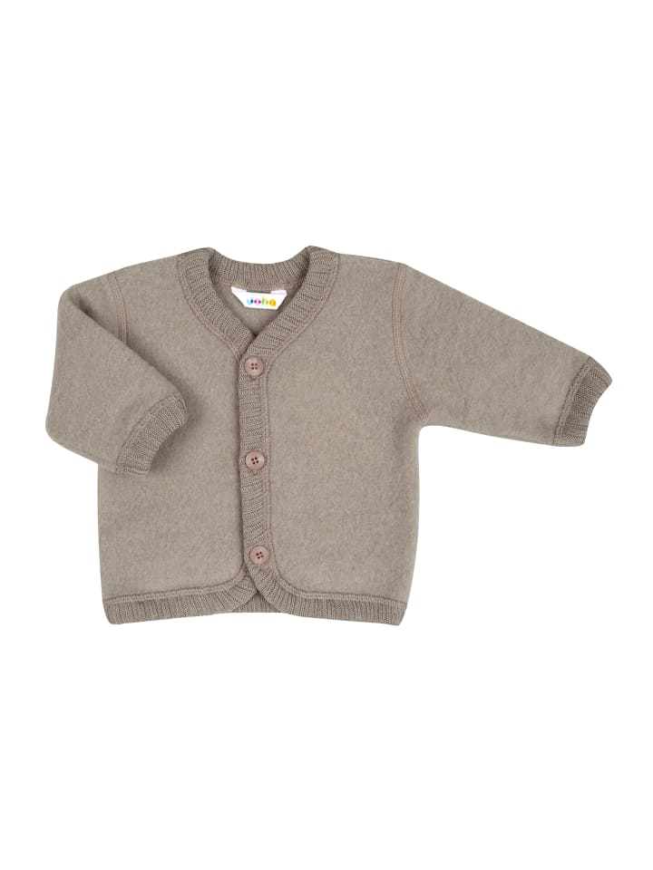 Joha Wollfleecejacke Merinowolle in sesam melange günstig kaufen