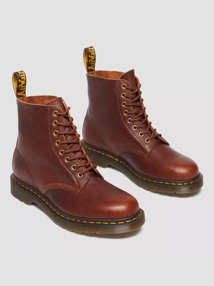 Dr. Martens Leder-Boots in Braun günstig kaufen