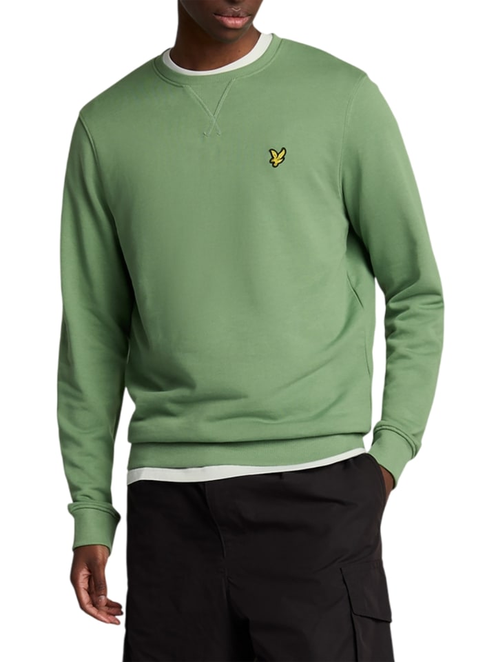 Lyle & Scott Sweatshirt in Rauchgrün günstig kaufen
