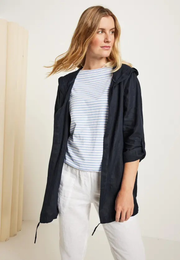 CECIL Offene Leinen Longjacke