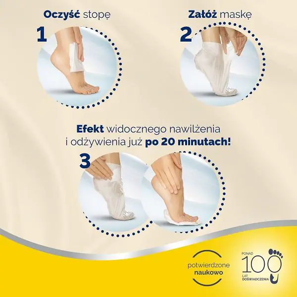Scholl Expert Care PediMask, хидратантна маска за стопала са уљем макадамије, 1 пар