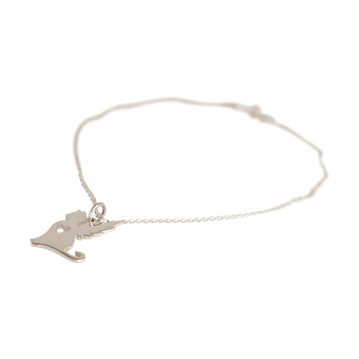 Armband 'Katze Flügel - Treuer Schutzengel'