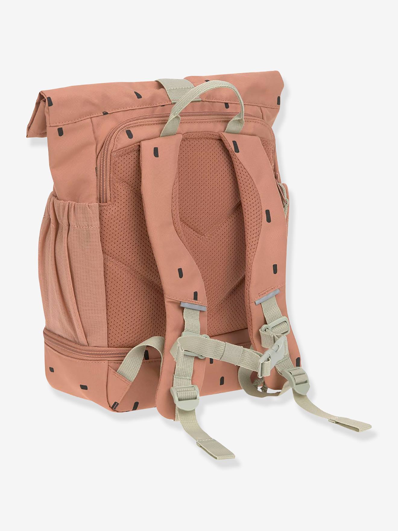 Mini sac à dos LÄSSIG Rolltop Happy Prints caramel
