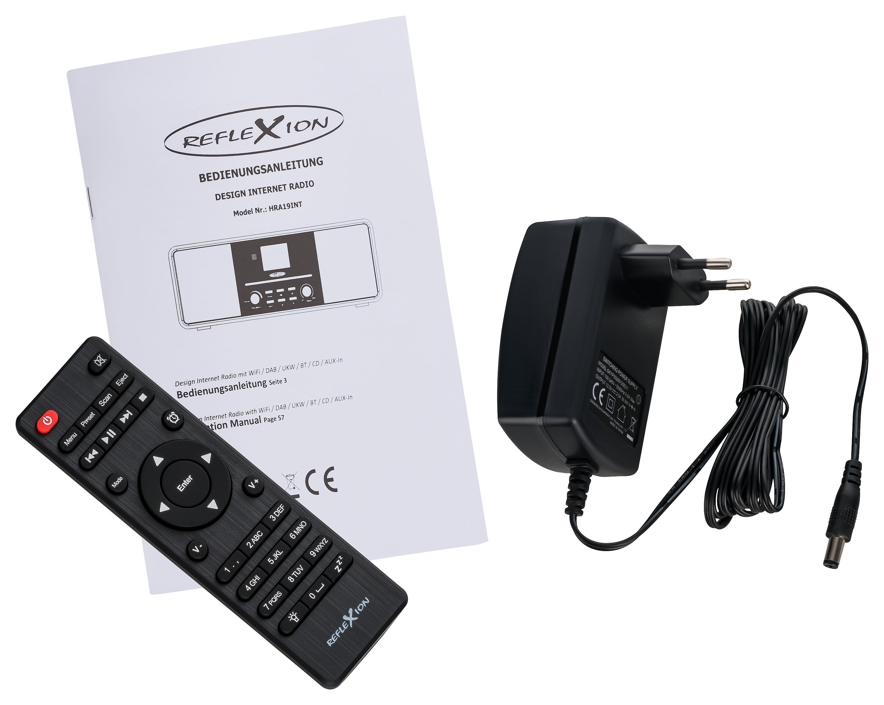 Reflexion HRA19INT Internet-Radio (Digitalradio (DAB), 160 W, 2,4
