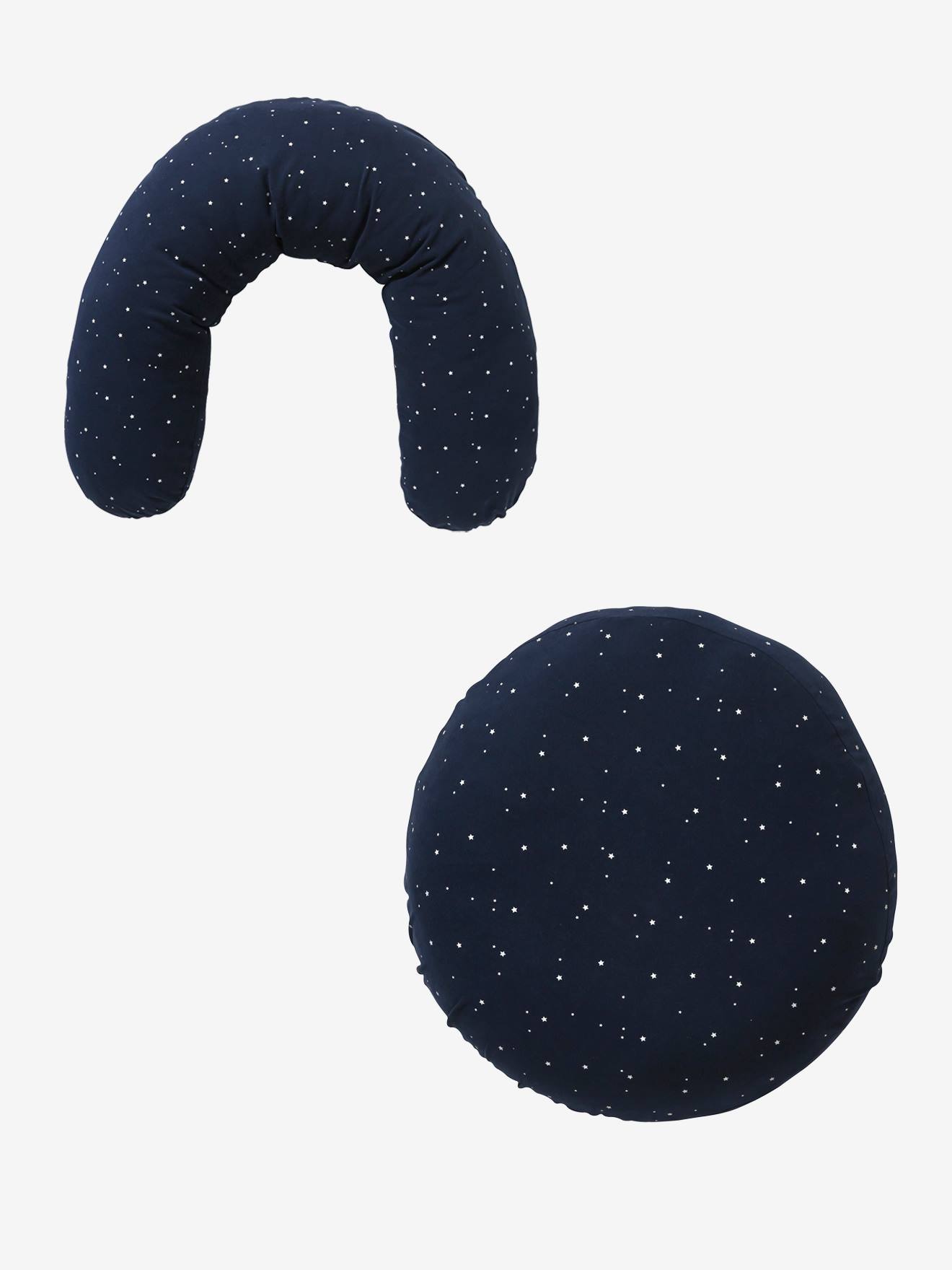 Coussin d'allaitement évolutif VERTBAUDET blanc éclat d'argent