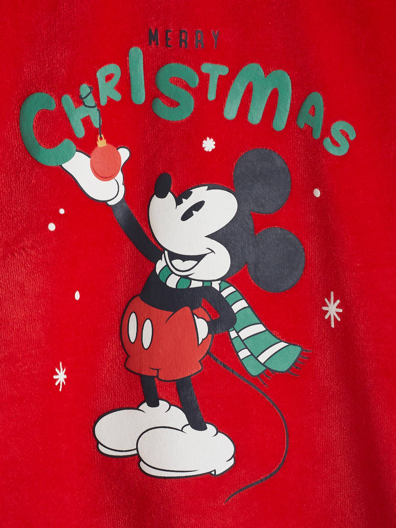 Mickey Weihnachtlicher Kinder Schlafanzug Disney MICKY MAUS - rot