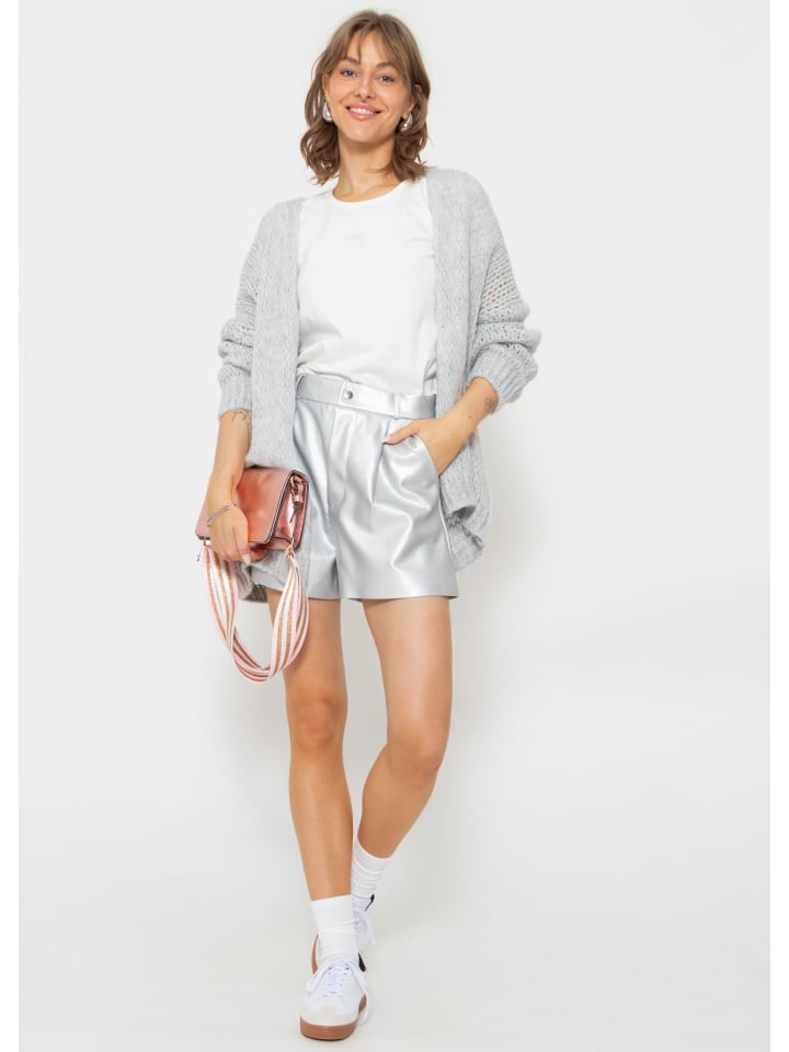 SASSYCLASSY Oversize Strick-Cardigan in Grau günstig kaufen