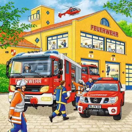 Kinderpuzzle ab 5 Jahren - Feuerwehreinsatz - 49 Teile