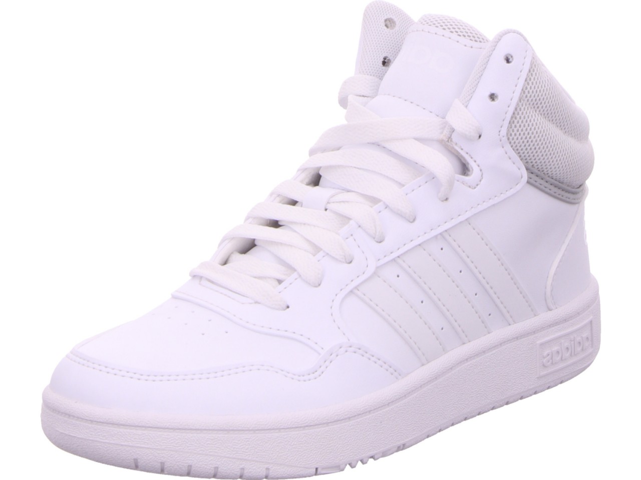 ADIDAS Freizeit Schnürer weiss Hoops 3.0 Mid