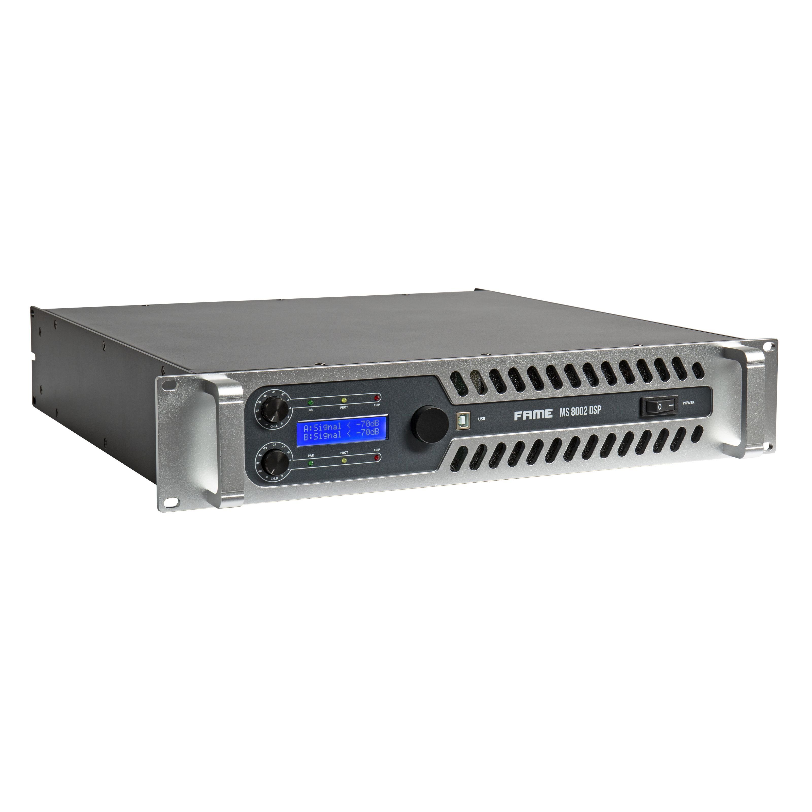 Fame Audio Endverstärker (MS 8002 DSP - 2-Kanal Endstufe)