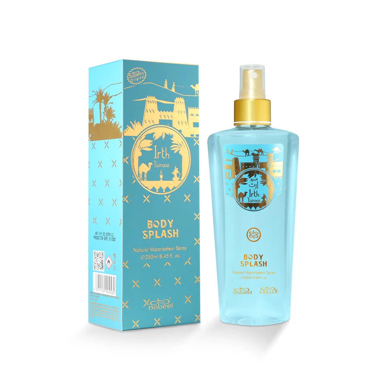 Body Irth Fairooz Body Splash - Унисекс ароматична вода, ароматична вода