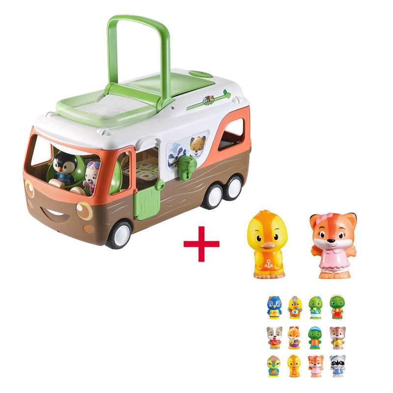 Lot Camping car Klorofil et 2 figurines offertes
