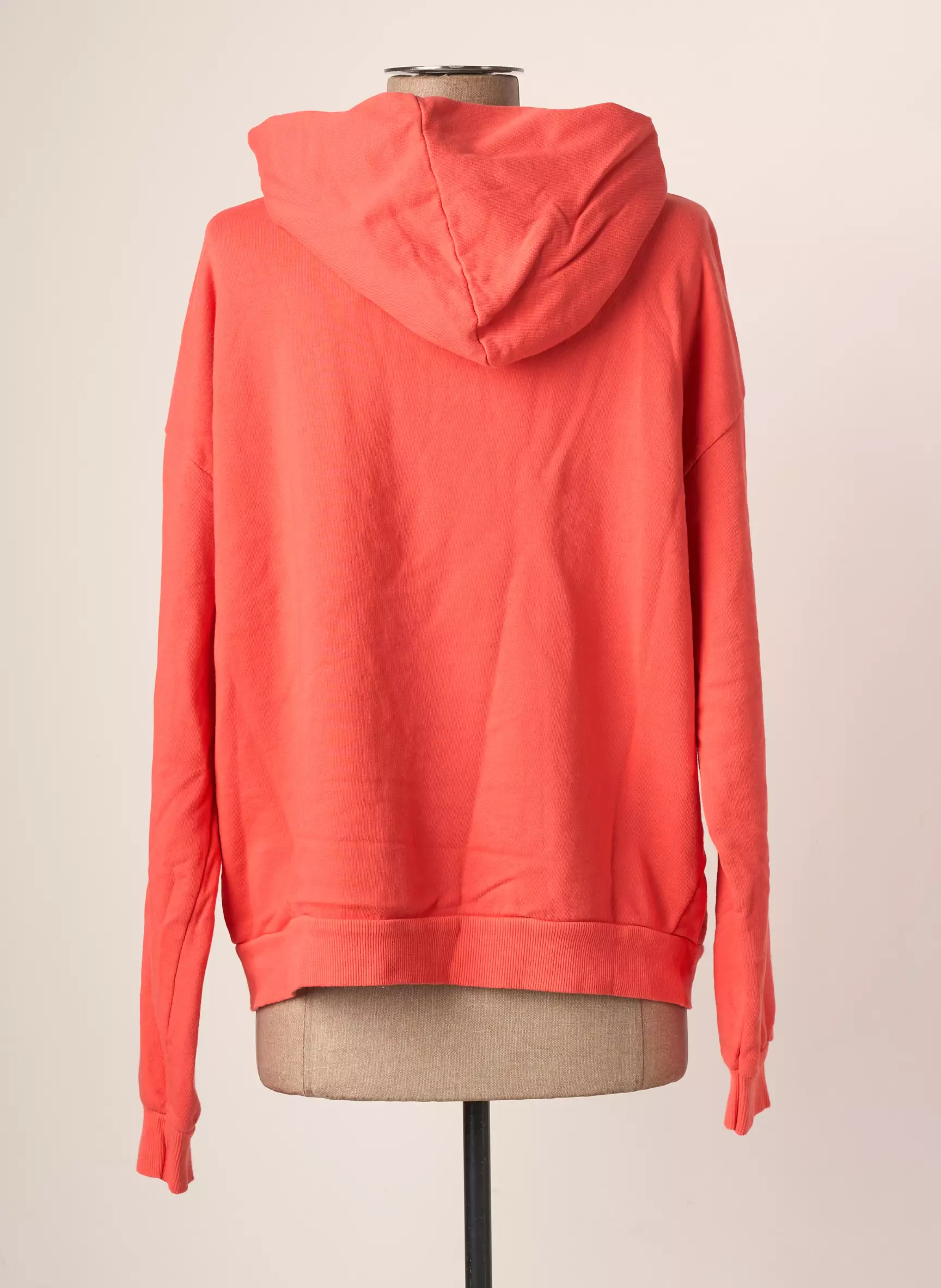 Minette Sweat Capuche Femme couleur orange