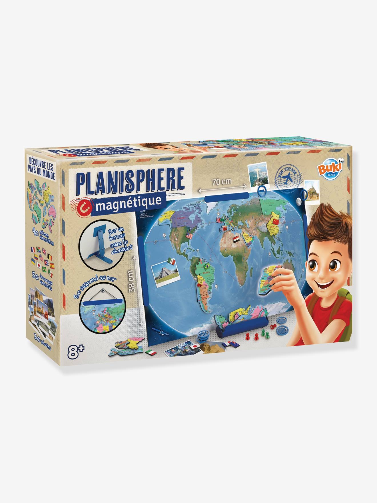 Buki Magnetische Weltkarte BUKI - blau