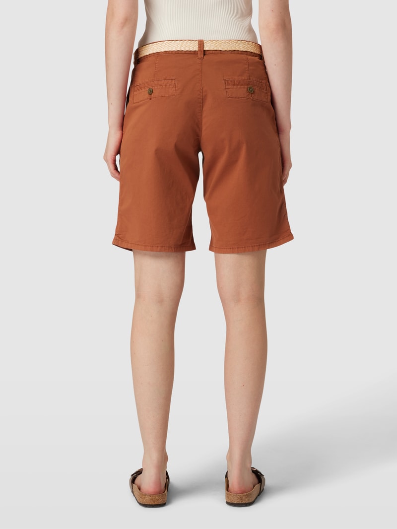 Chino-Shorts in rostrot