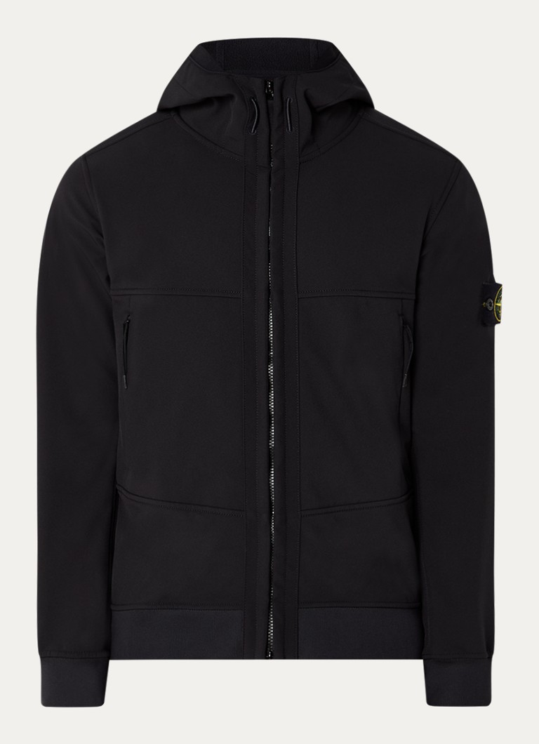 Μπουφάν Stone Island 8115Q softshell με τσέπες με φερμουάρ και λογότυπο