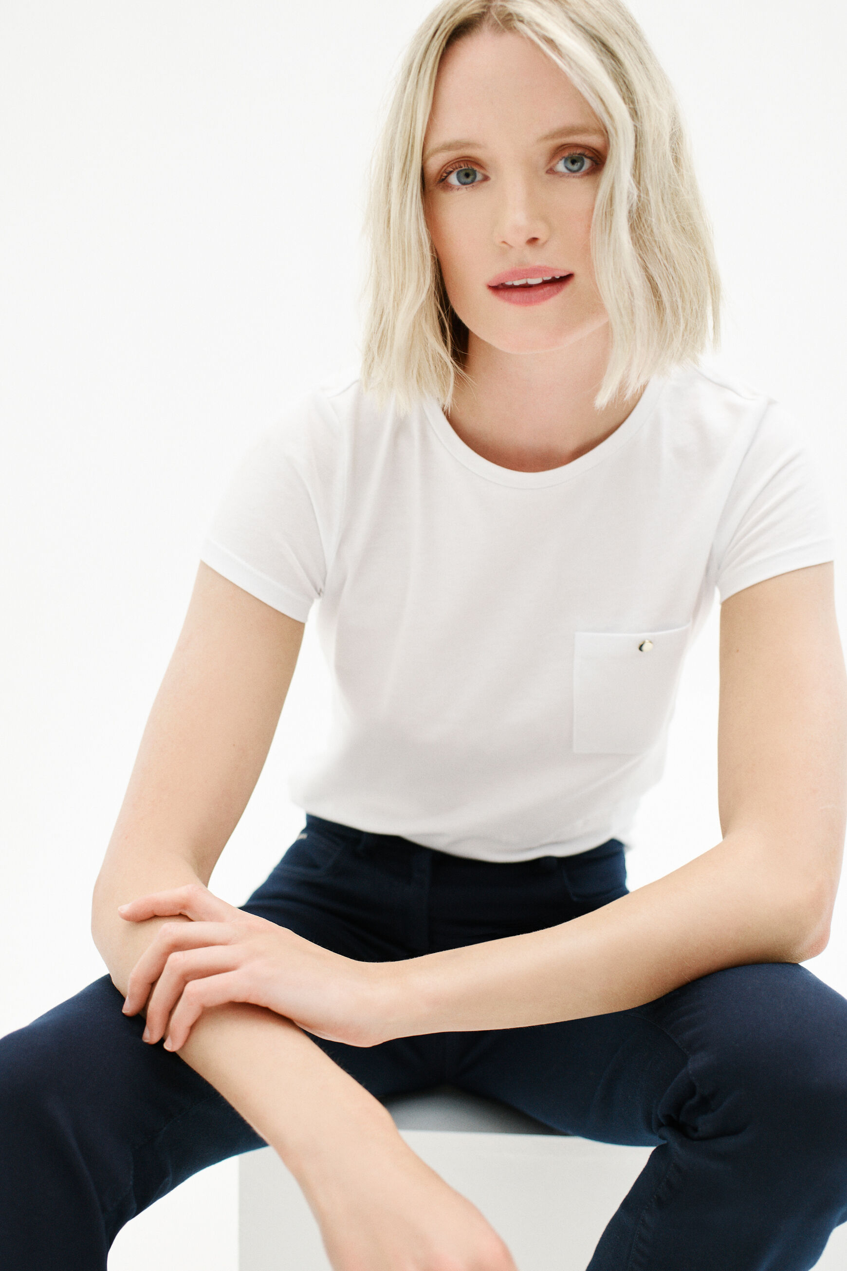 pantalon chicago bleu marine femme
