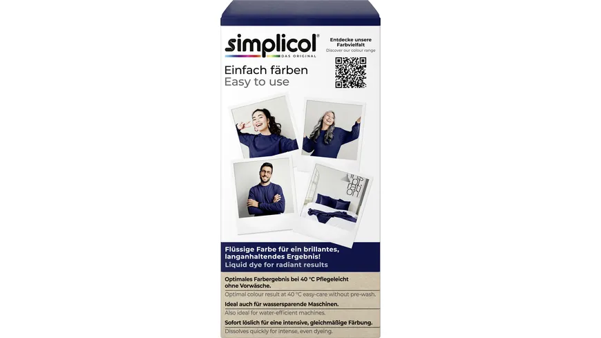 simplicol Textilfarbe intensiv Nacht-Blau 150 ml