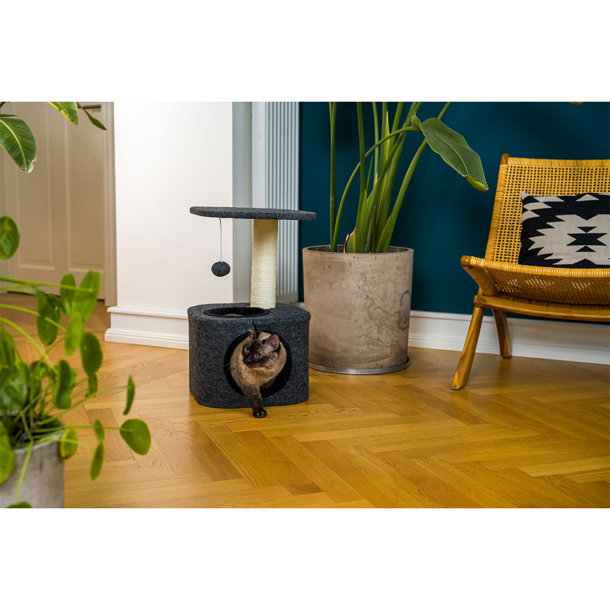 ZooRoyal Kratzbaum Lisa 58cm Filz anthrazit kaufen
