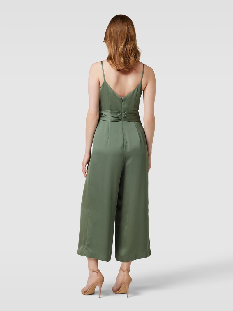 Jumpsuit mit Spaghettiträgern in grün