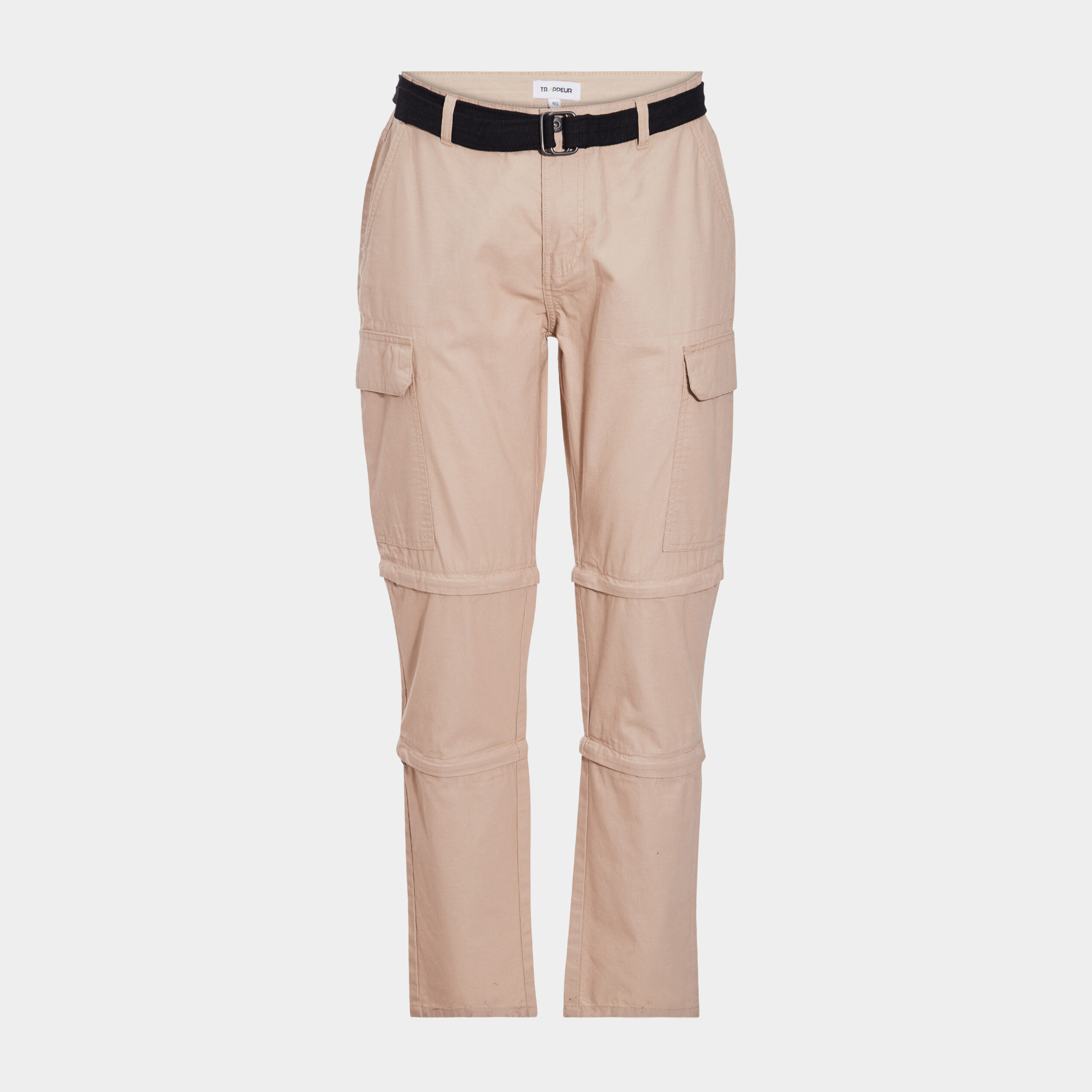 Pantalon short 2-en-1 cargo ceinturé sable homme | La Halle