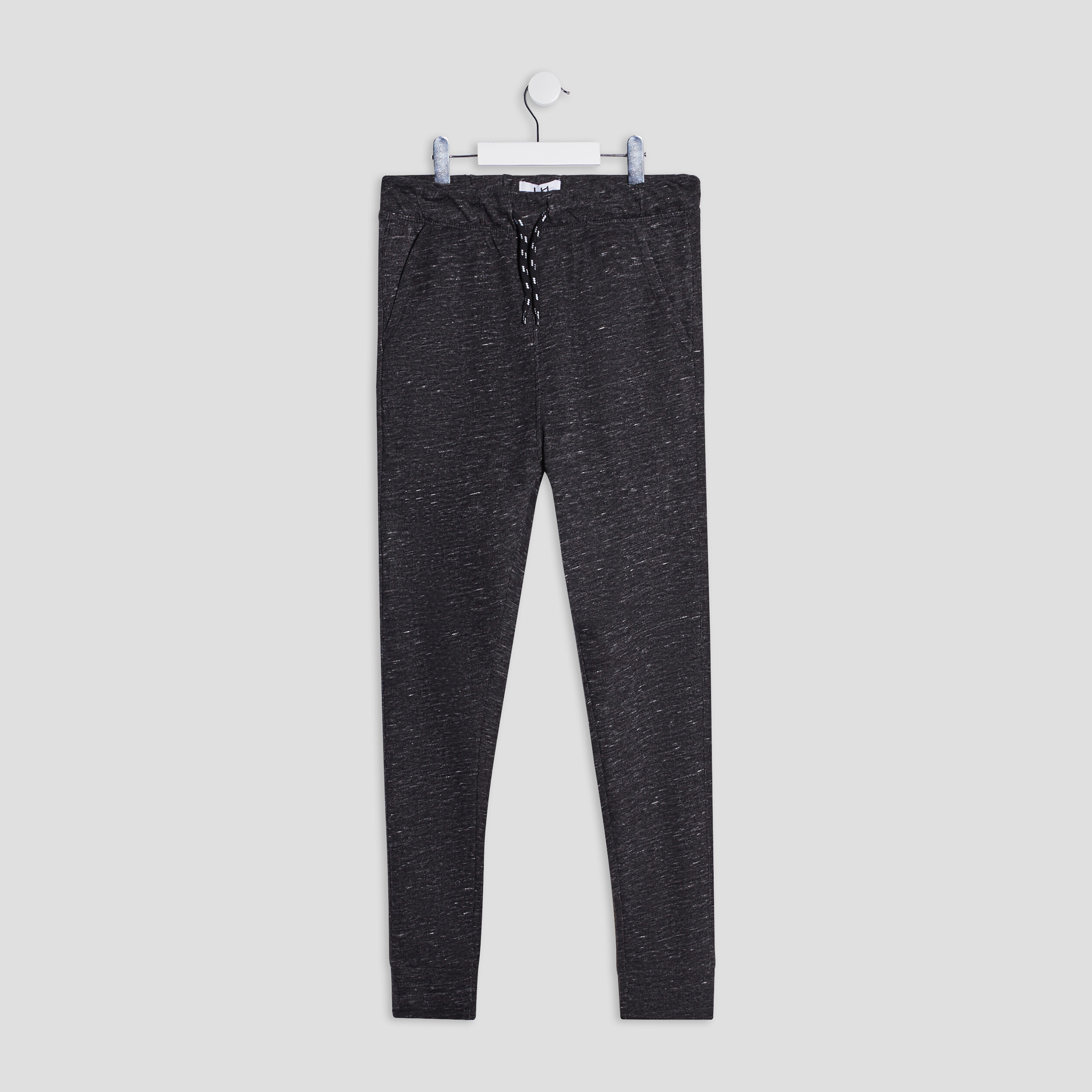 Pantalon jogging en coton gris foncé homme | La Halle