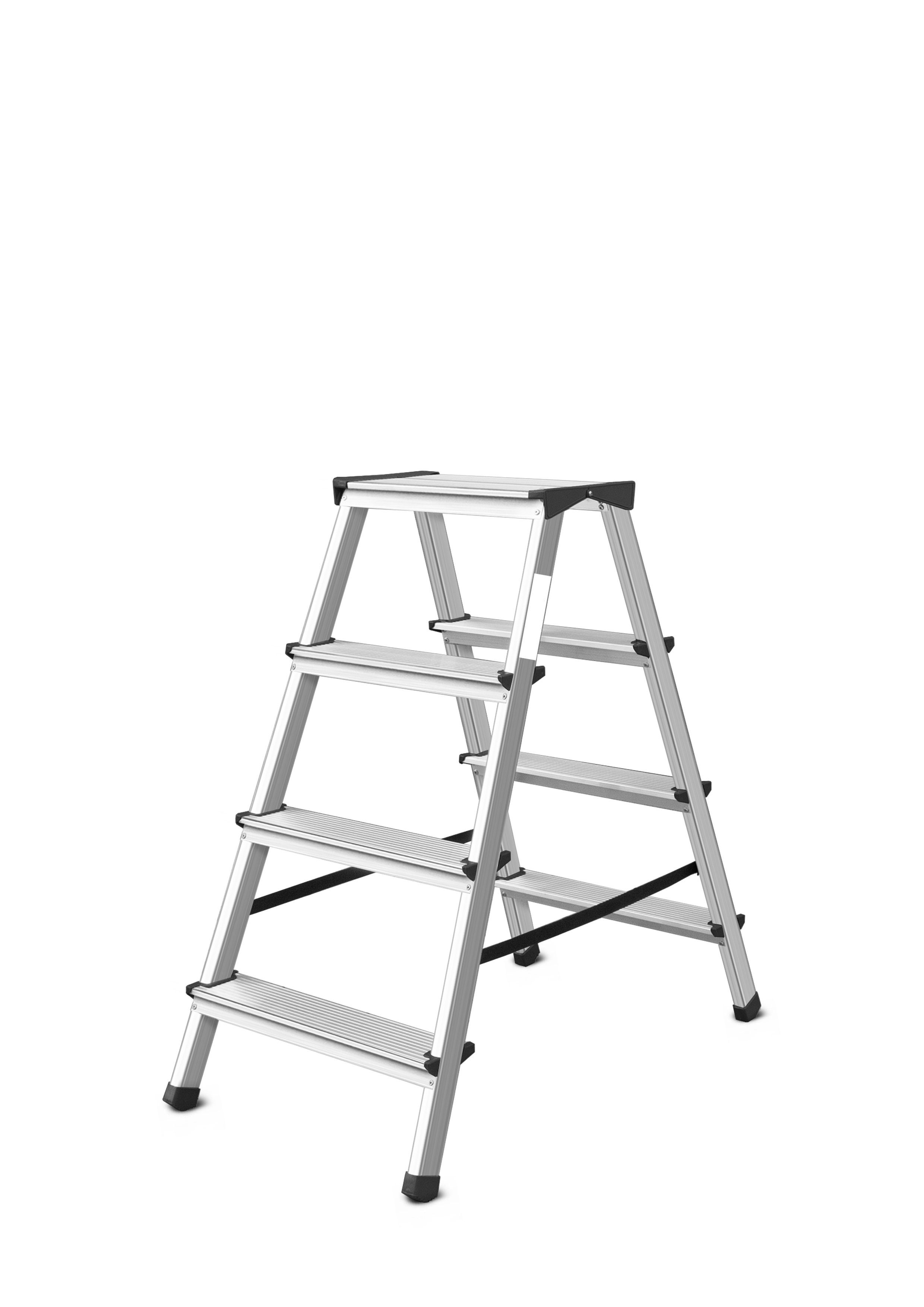 VaGo-Tools Vielzweckleiter VaGo Leiter Klappleiter Aluleiter 2 x 4 Stufen (Stück)