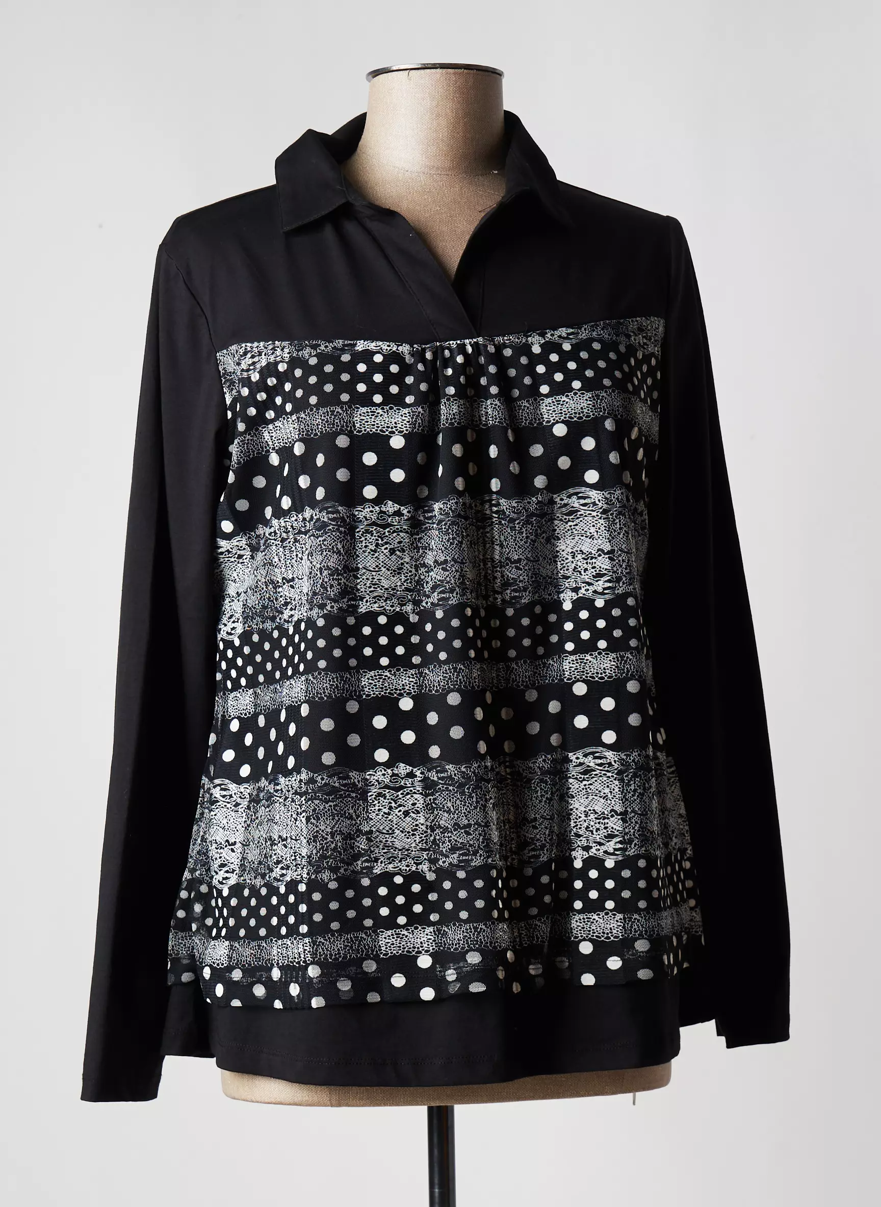 S Quise Tops Femme couleur noir