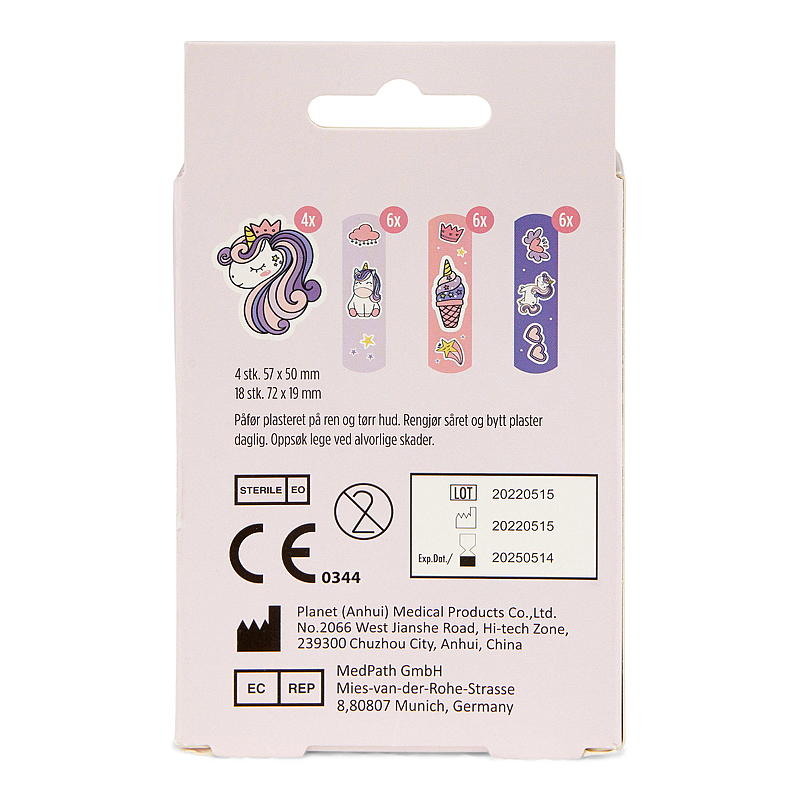 Soft Plaster 22 stk Unicorn