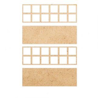 Kromlech Bases - Heavy Infantry 6x2 Square Base Converter Trays (2)
