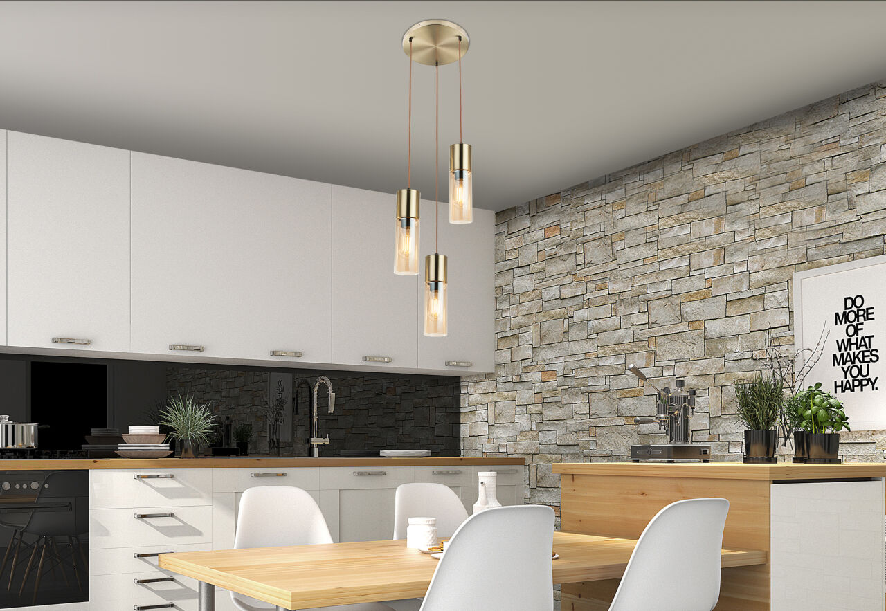 Globo Lighting - ANNIKA - Hängeleuchte Metall, 3x E27