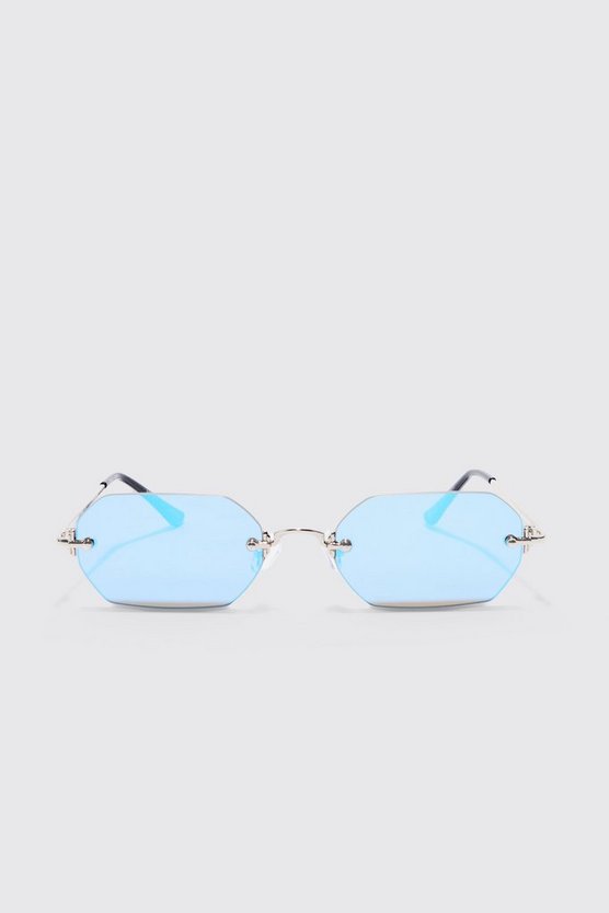 Rahmenlose sechseckige Sonnenbrille