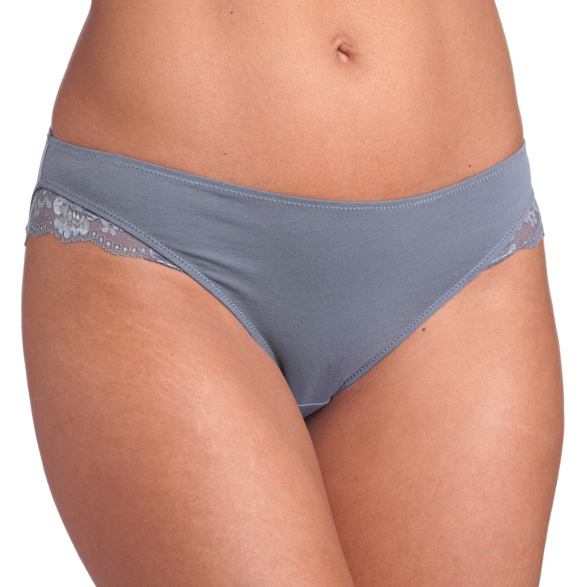 4 Damen Slips mit dezenter Spitze